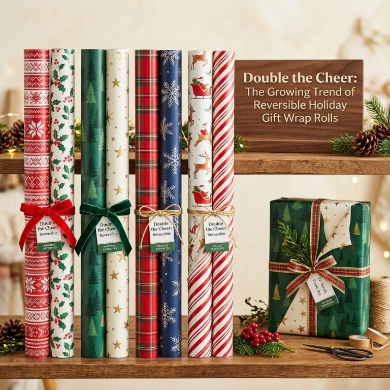 Double the Cheer: The Growing Trend of Reversible Holiday Gift Wrap Rolls